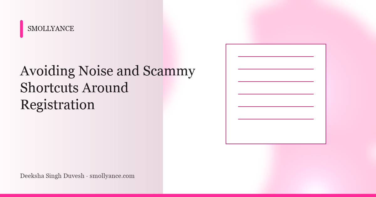 Avoiding Noise and Scammy Shortcuts Around Registration