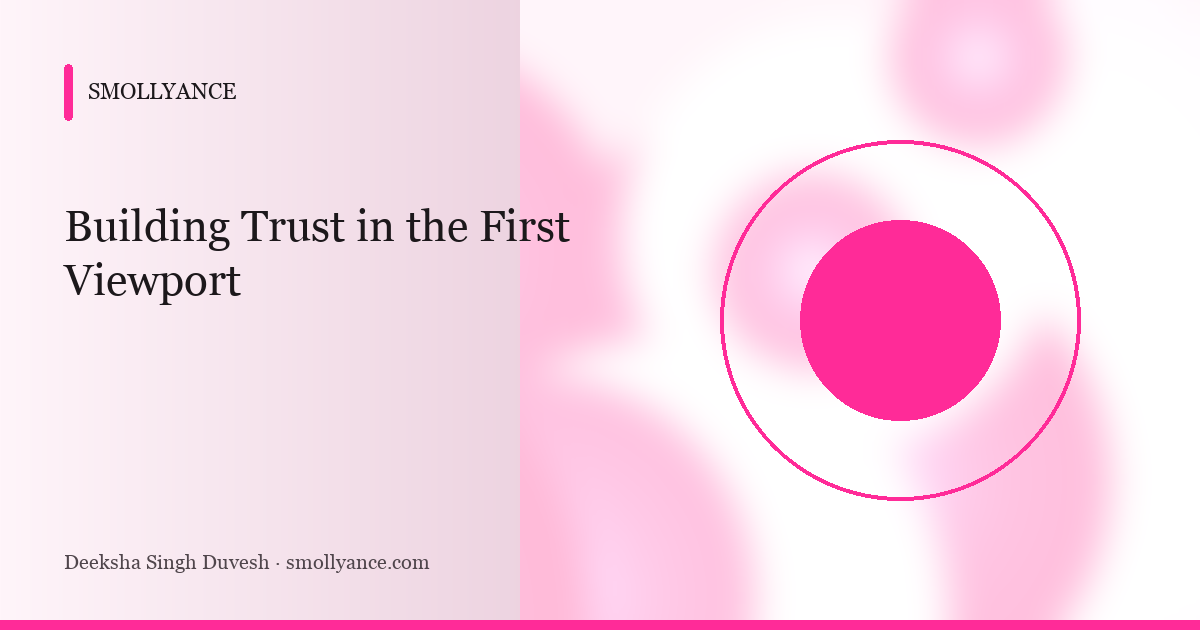 Building Trust in the First Viewport