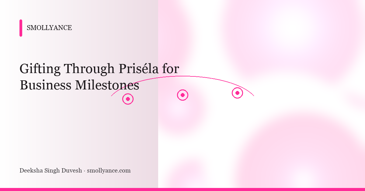 Gifting Through Priséla for Business Milestones