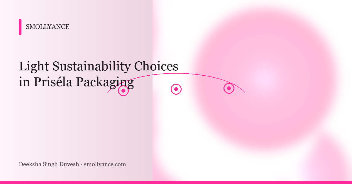Light Sustainability Choices in Priséla Packaging